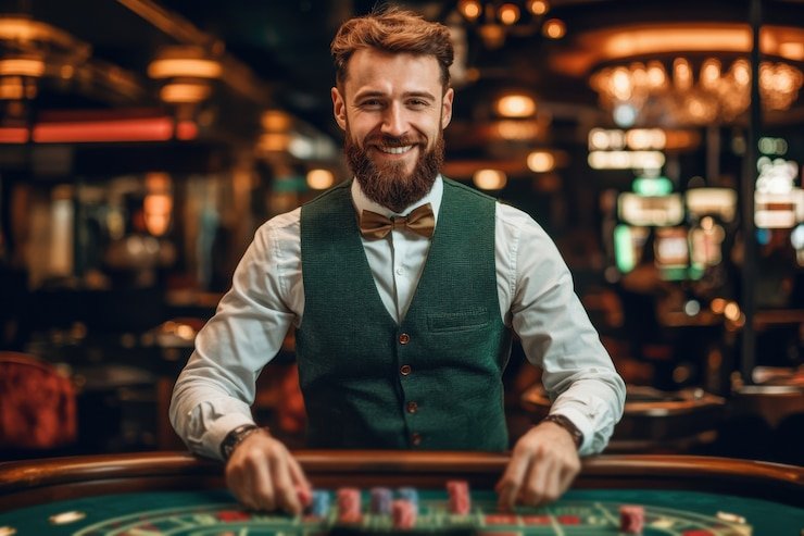 Tampilan permainan Fortune Tiger di platform angkasa 17 dengan gulungan, payline, dan tombol spin