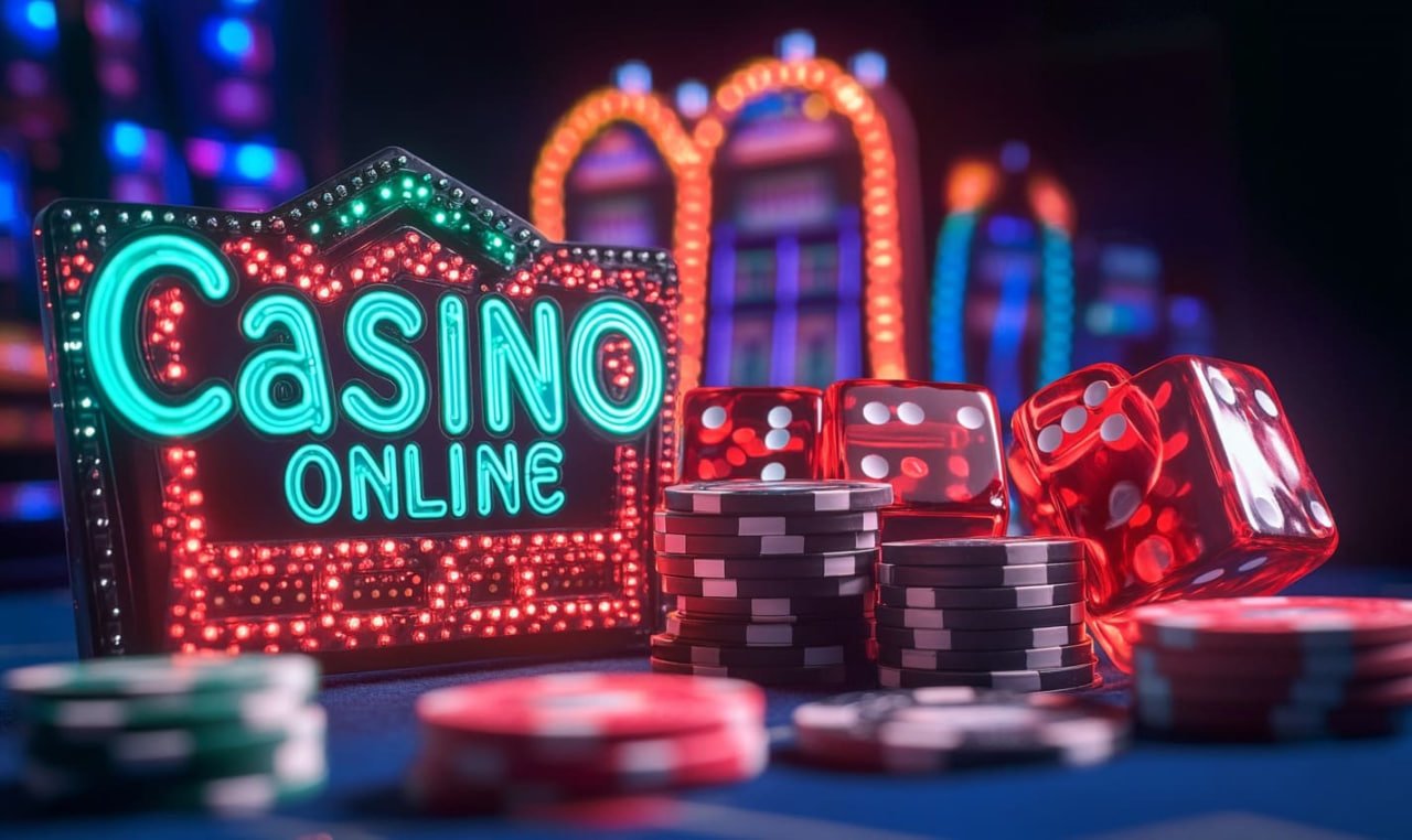 Layar permainan langsung menampilkan dealer dan meja baccarat di studio multi-kamera